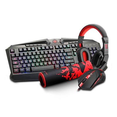 China High Quality Red Dragon S101-BA Capacitive Mouse Gamer And PC Keyboard Combo for sale