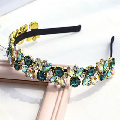 China New Baroque Diamond Cute Sweet Beauty Style Rhinestone Clan Style Going Out Party Hair Accessories for sale