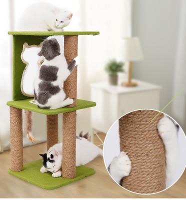 China Sustainable Nature Scratching Post For Cats Designer Cat Furniture Sisal Trees Cat Scratching Post for sale