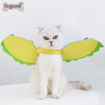 China Viable fashion soft cat bird design costume pet clothes,cat cosplay training pet designer dress for sale