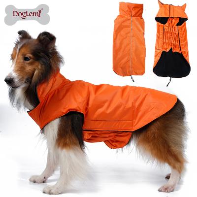 China Dog Winter Waterproof Durable Dog Rain Wear Reflective Pet Jacket Vest for sale