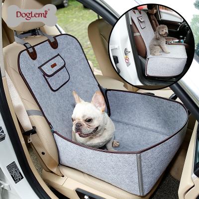 China Doglemi Viable Protector Doglemi Front Or Rear Hammock For Dog Felt Dog Car Seat Cover for sale