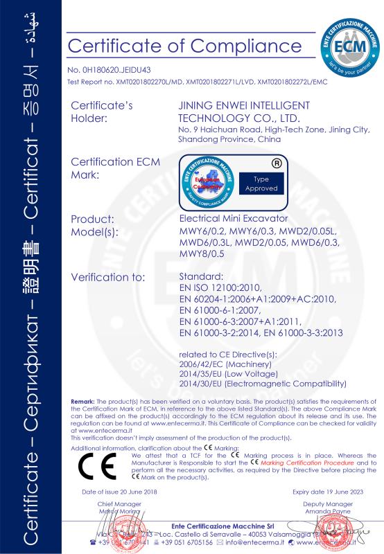 CE - Jining Enwei Intelligent Technology Co., Ltd.