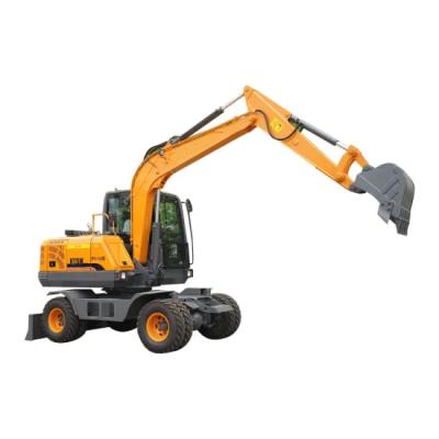 China Building Material Stores Wheel Excavator Excavator 7 Ton Excavator Manufacturer for sale