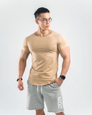 China Sellable Men's Compression Casual Tight T-shirt Plain Plain Sports Short Sleeve T-Shirt QUICK DRY For Workout Sportswear for sale