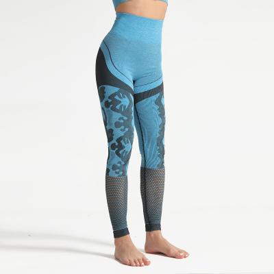 China QUICK DRY High Waist Camouflage Seamless Gym Workout Leggings Yoga Fitness Women Pants Sports Running Gaiters for sale