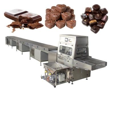 China Cylinder Hot Selling Automatic Chocolate Retractable Filling Coating Line for sale