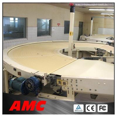 China Heat resistant 180 degree curve belt conveyor/180 degree turning conveyor for sale