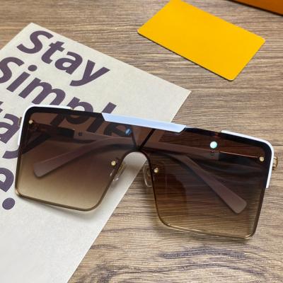 China Fashion Sun Glasses Sunglasses Brand Designer Good Quality Sun Glasses For Men And Women Big Frame Gradient Fashion Vintage Sunglasses With Box for sale