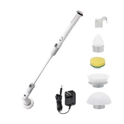 China Viable Multifunctional Telescopic Handheld Scrubber Telescopic Cordless Clean Broom Electric Floor Brush Cleaning Brush for sale