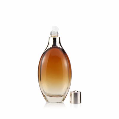 China High Quality Eco-friendly Amber Glass Cosmetic Bottle 30ml 50ml Custom Toner Vial With Screw Cap for sale