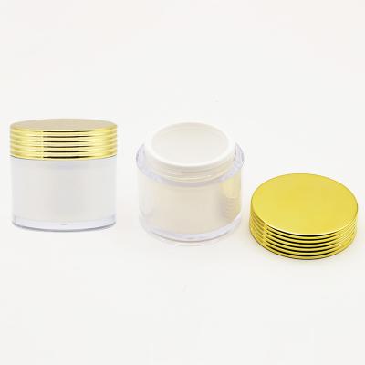 China Wholesale Customized Eco-friendly Cosmetic Acrylic Bottle Sets Plastic Cream Jar For Skin Care Face Cream Lotion Bottle for sale