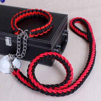 China Factory wholesale dog collar and custom retractable wholesale leash, pet leashes, nylon dog leash for sale