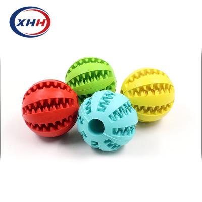 China Viable Pet Toy Tooth Cleaning Molar Ball Resistant to Bite and Leak Interactive Pet Toys for sale