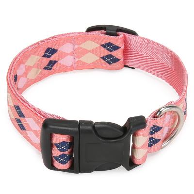 China New Design Reflective Fabric Nylon Material Pet Collars Leashes, Dog Harnesses, Leopard Adjustable Collar for sale