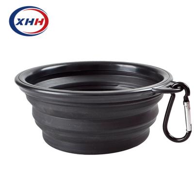 China Portable Silicone Folding Bowl 350ml Dog Food Bowl Cat Viable Moving Bowl for sale