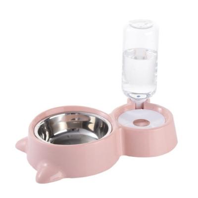 China Automatic concise design automatic smart pet feeder, stainless steel pet bowl, pet feeding bottle for sale