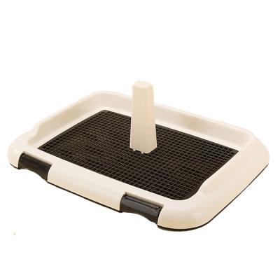 China Durable Toilet Grid Flat Pet Dog Tray Toilet With Portable Column Toilet Training for sale