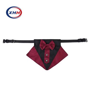 China Viable Dog Grooming Bandanas Bowtie Wedding Suit Decoration Pet Bandanas Gentleman Scarf Bowknot Collar Bowknot for sale