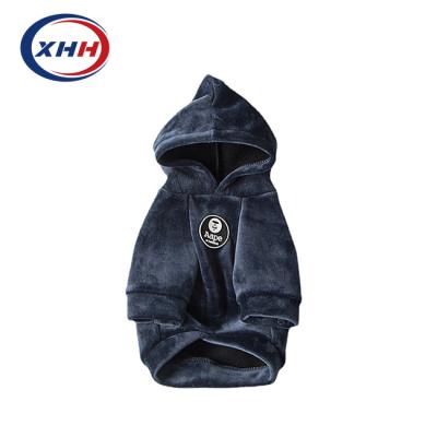 China Autumn And Winter Sustainable Pet Clothes Soft Shear Warm Hooded Coat Dog Coat Dog Sweater for sale