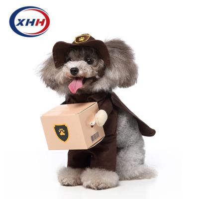 China Standing Dog Clothes Christmas Party Halloween Equipment Pet Cosplay Costume for sale