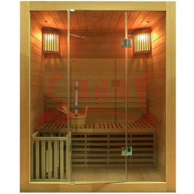 China Electric Computer Control Panel Hemlock Spa Sauna, Traditional Sauna Room For Weight Loss for sale