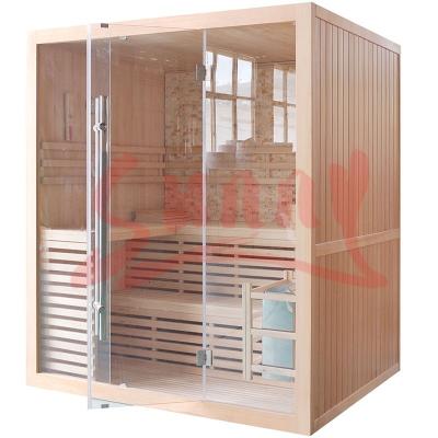 China Computer Control Panel Best Selling Wooden Steam Sauna Room, Mini Sauna Room for sale