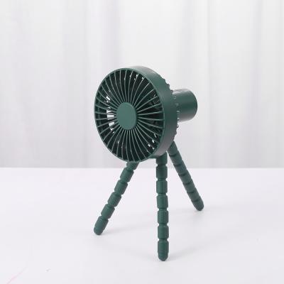 China Hotel Stroller 3 Speeds Battery Operated Tripod Fan Rotary Handheld Personal Flexible Baby Stroller Fan for sale