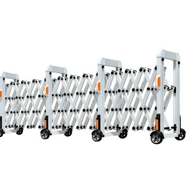 China Aluminum Alloy The Aluminum Barrier Manual Retractable Accordion Fence for sale