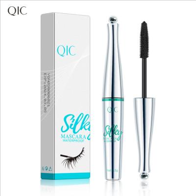 China Wholesale Frontier Mascara Water Resistant Lengthen Mascara Without Smudge QIC Small Silver Bottle Black Mascara for sale