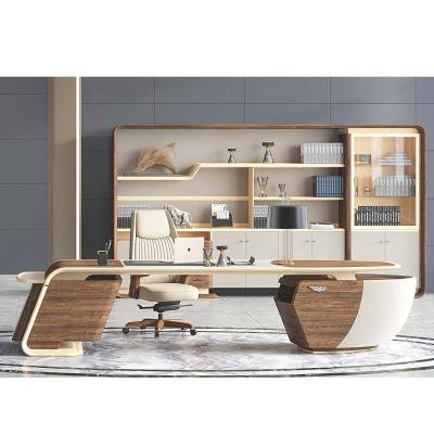 China Chair Modern Luxury Modern Manager Desk For Office Furniture L Shaped Design for sale