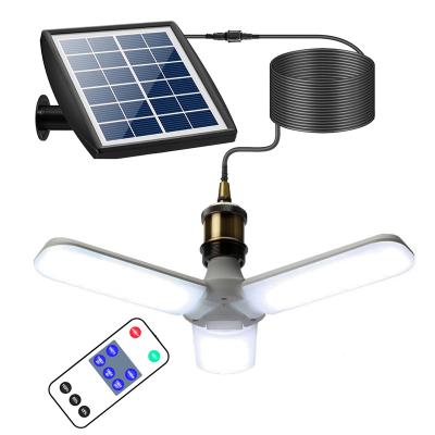 China Residential Solar Powered Garage Light With Remote Control Indoor And Outdoor Deformed Ceiling Shop Operating Light Suitable For Garager Thrown for sale