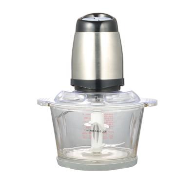 China Electric 2 Speeds Stainless Steel Electric Chopper Automatic Mincing Machine Quiet Food Processor Meat Grinder for sale