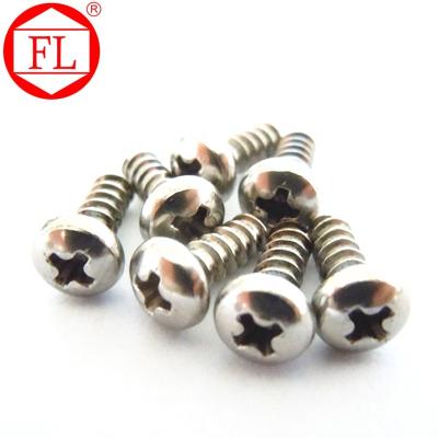 China Professional Direct Selling Manufacturer Stainless Steel Phillips Pan Head Self Tapping Screw M2.5 for sale