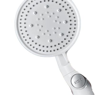 China With Slide Bar High Pressure Shower Head with On/Off Button, 4 Mode Hand Held Shower Head for Water Saving for sale