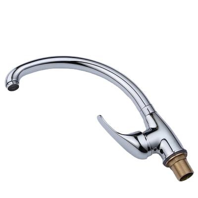 China Newest Hot Selling Sense Faucets 360 Degree Swivel Kitchen Solid Zinc Alloy Mixer Tap Cold And Hot Single Hole Kitchen Faucet Water Tap for sale