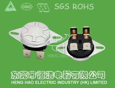 China Zweipoliges bimetallisches mini Modell RoHS des Thermoschalter-KSD303 bescheinigte zu verkaufen