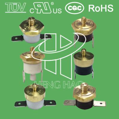 China M4, M5, termostato bimetálico KSD301 250V 10A 16A 0-250C da pressão-ação do interruptor da temperatura da cabeça do cobre de M6 M10 à venda