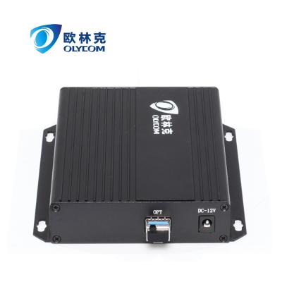 China Uncompressed Telecom 1080P 3G HD-SDI Video to IP Converter Simplex Fiber Optic Converter for CCTV Camera for sale