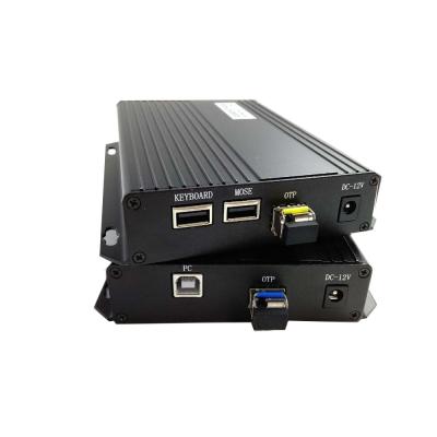 China FTTX FTTP FTTH Network RS485 RS422 RS232+ DVI Uncompressed Video To Fiber Optic Converter With USB Ports for sale