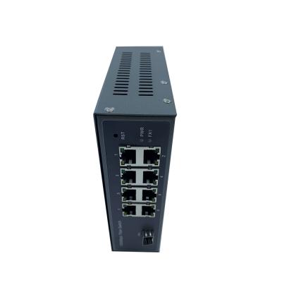 China Outdoor Telecom 10/100/1000M Ethernet 8 9 Port Gigabit POE Managed Switch for sale