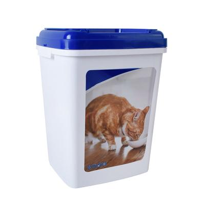 China Pet Supplies Pet Supplies Pet Food Storage Barrel 9L Dog Food Storage Barrel Heatable Moisture Proof Plastic Sealed Dog Food Storage Barrel for sale