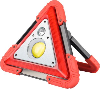 China Output & Hall ; Multifunctional Rechargeable Solar Roadway Safety Triangle Light Camping COB LED Emergency Warning Light for sale