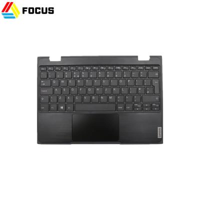 China New Genuine Laptop Upper Case for Lenovo Windows 100e 2nd Gen Palmrest with UK keyboard and touchpad P/N 5CB0T77515 5CB0T77515 for sale