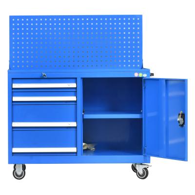 China 0.7-1.2mm SPCC cold rolled steel rolling tool chest 4 drawers tool trolley storage cabinet tool chest with lock werkzeugwagen for sale