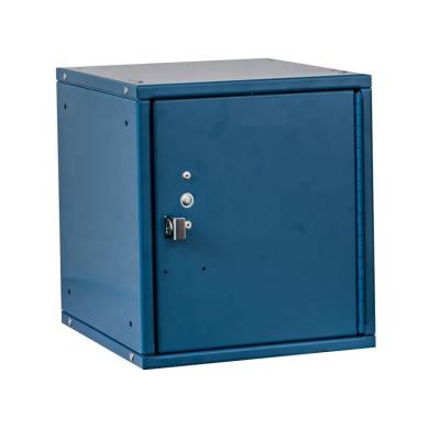 China High Quality Mini Locker Small Metal Box Cubix Steel Popular Modular Locker Cold Rolled Steel Single Door Locker Box for sale