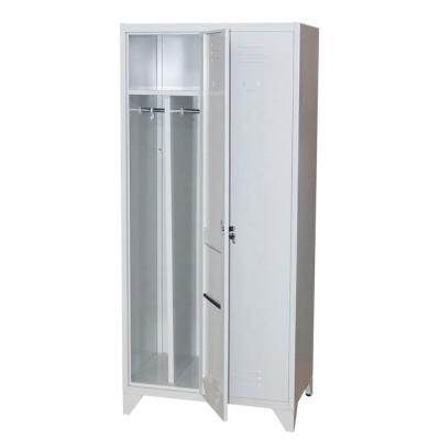 China Hot Selling Adjustable Hot Sale Wardrobe 2 Door Metal Locker Clothes Steel Wardrobe 2 Door (The Other) for sale