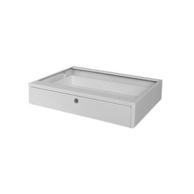 China Desk Color White Metal Center Lockable Accessory Drawer With Lock for sale