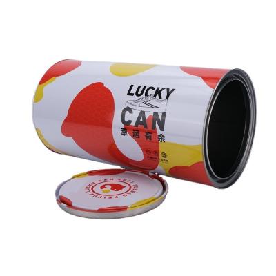 China Metal Tin Round Tin Can Opener Tin Jar Painting Food Wholesale Good Quality for sale