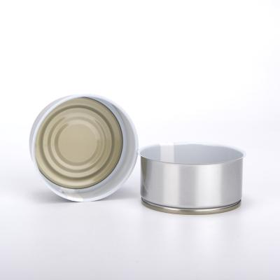 China Food grade rustproof wholesale tinplate around empty zkittlez tin with easy open lid for cannaburst packets for sale